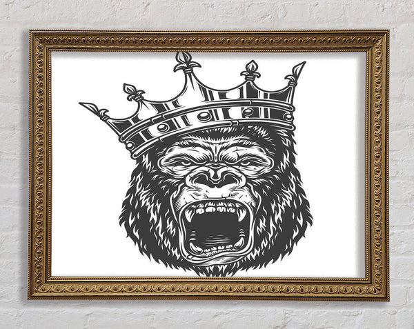 King Kong Crown Framed Print