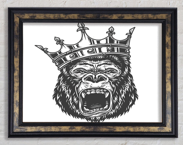 King Kong Crown Framed Print