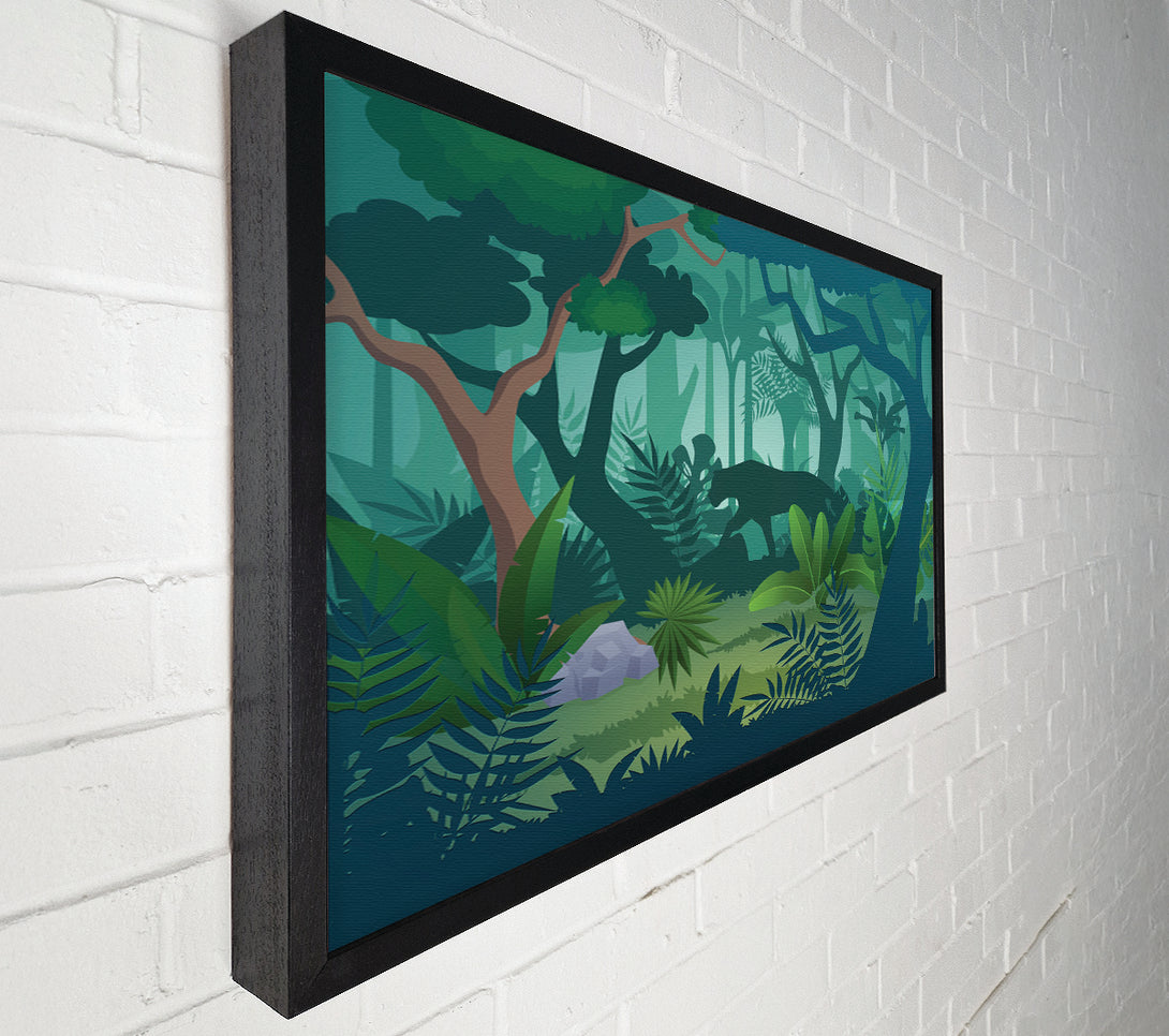  A Canvas Print of The Jaguar Forest Walk Canvas Wall Art