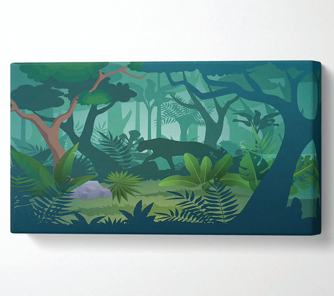  A Canvas Print of The Jaguar Forest Walk Canvas Wall Art