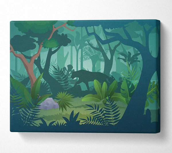  A Canvas Print of The Jaguar Forest Walk Canvas Wall Art