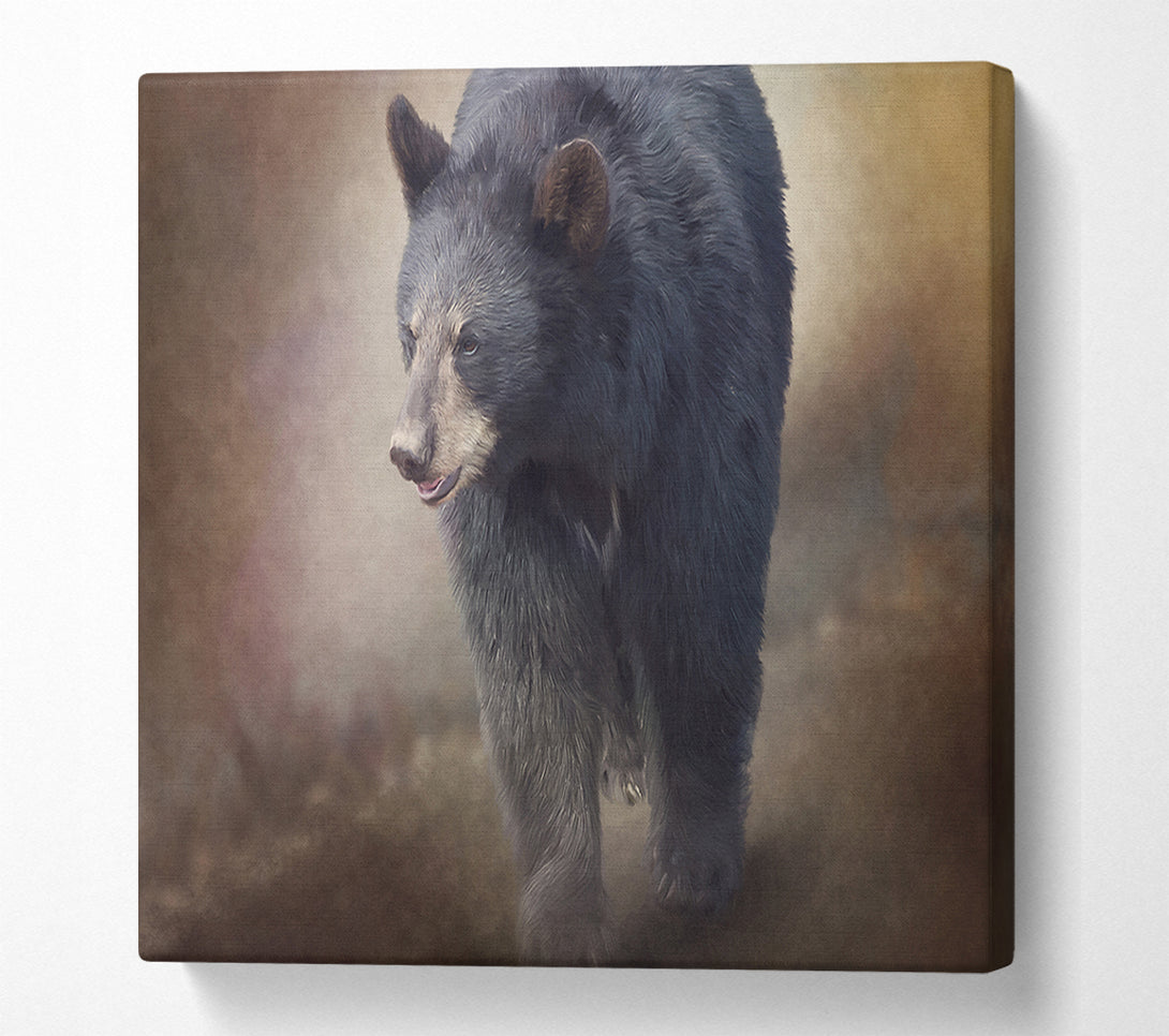  A Canvas Print of The Brown Bear Mist Canvas Art