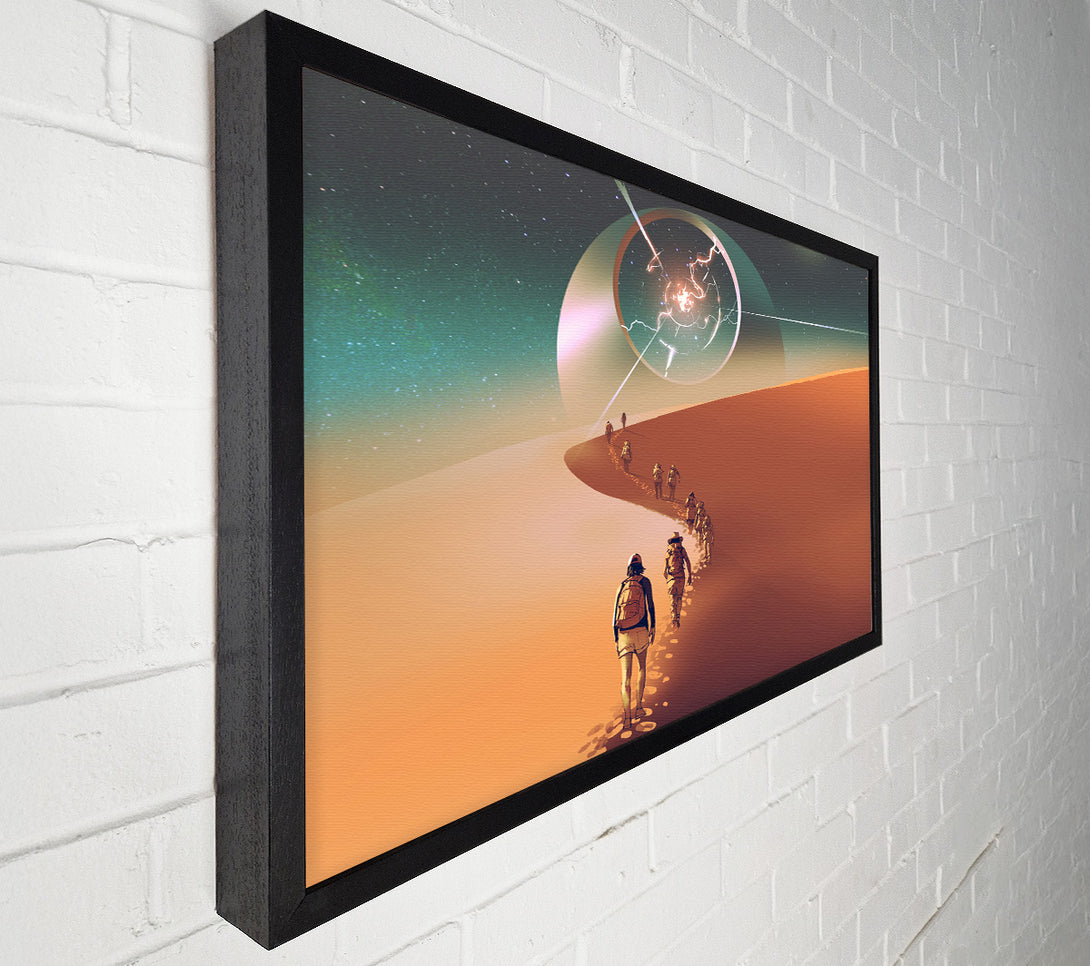  A Canvas Print of Walking To The Fallen Star Canvas Wall Art
