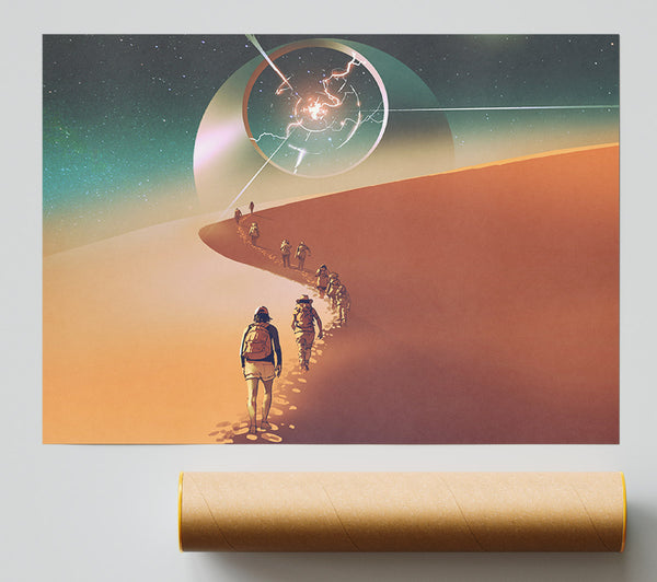 Walking To The Fallen Star Giclee Print