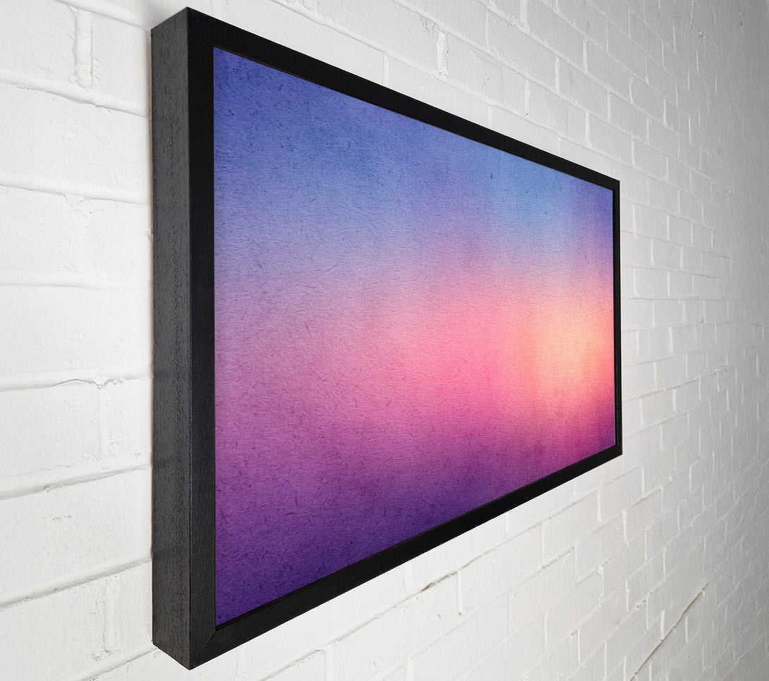  A Canvas Print of Royal Blue To Peach Fade Canvas Print