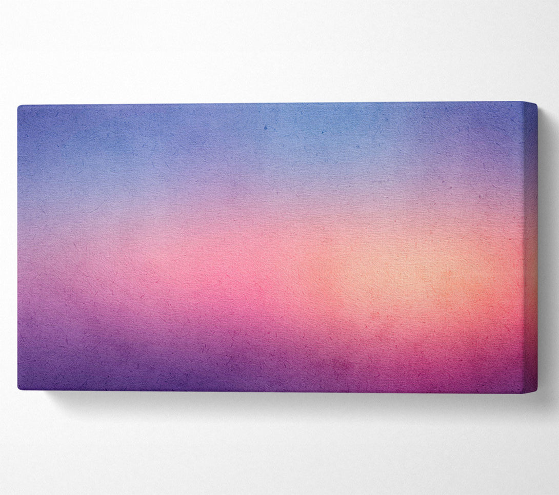  A Canvas Print of Royal Blue To Peach Fade Canvas Print