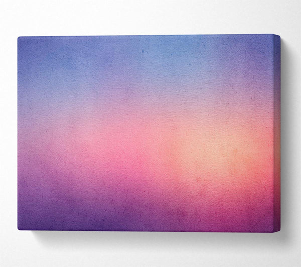  A Canvas Print of Royal Blue To Peach Fade Canvas Print