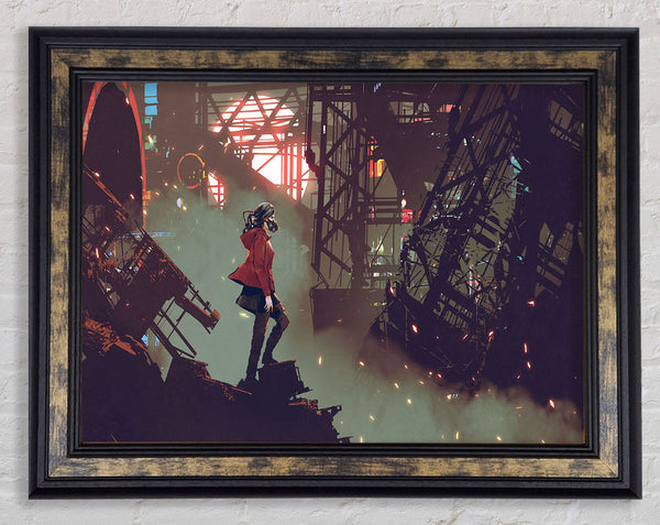 Broken Bridge Future Framed Print