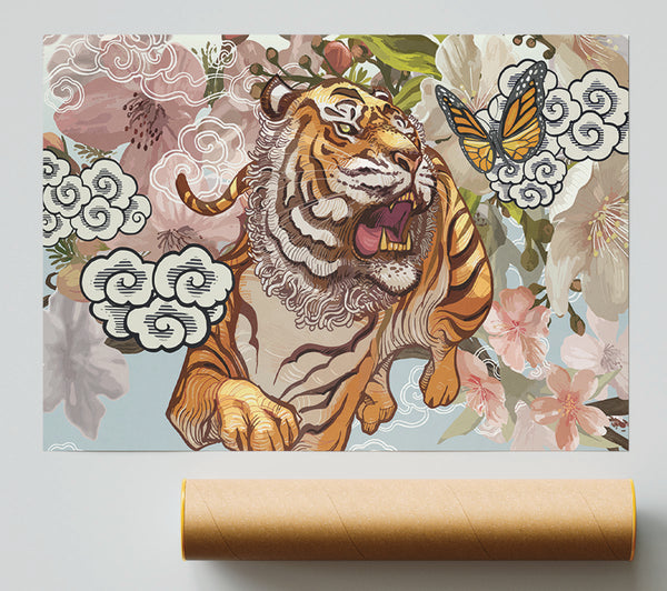 The Tiger Floral Print