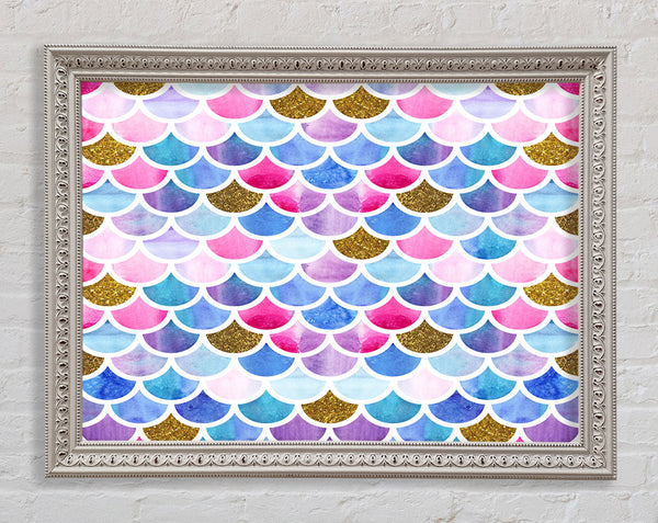 Mermaid Scales Framed Print