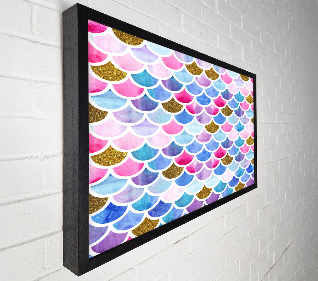  A Canvas Print of Mermaid Scales Canvas Wall Art