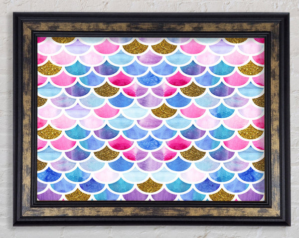 Mermaid Scales Framed Print