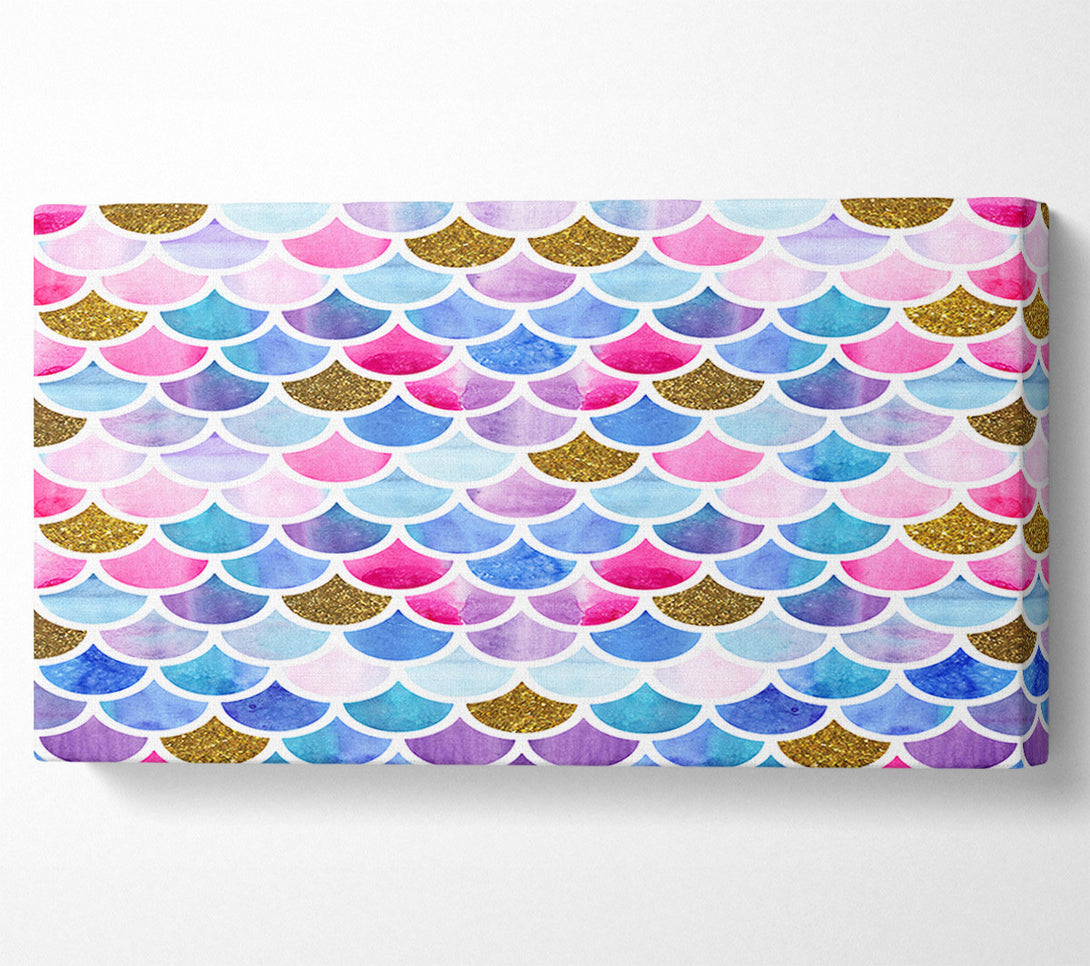  A Canvas Print of Mermaid Scales Canvas Wall Art