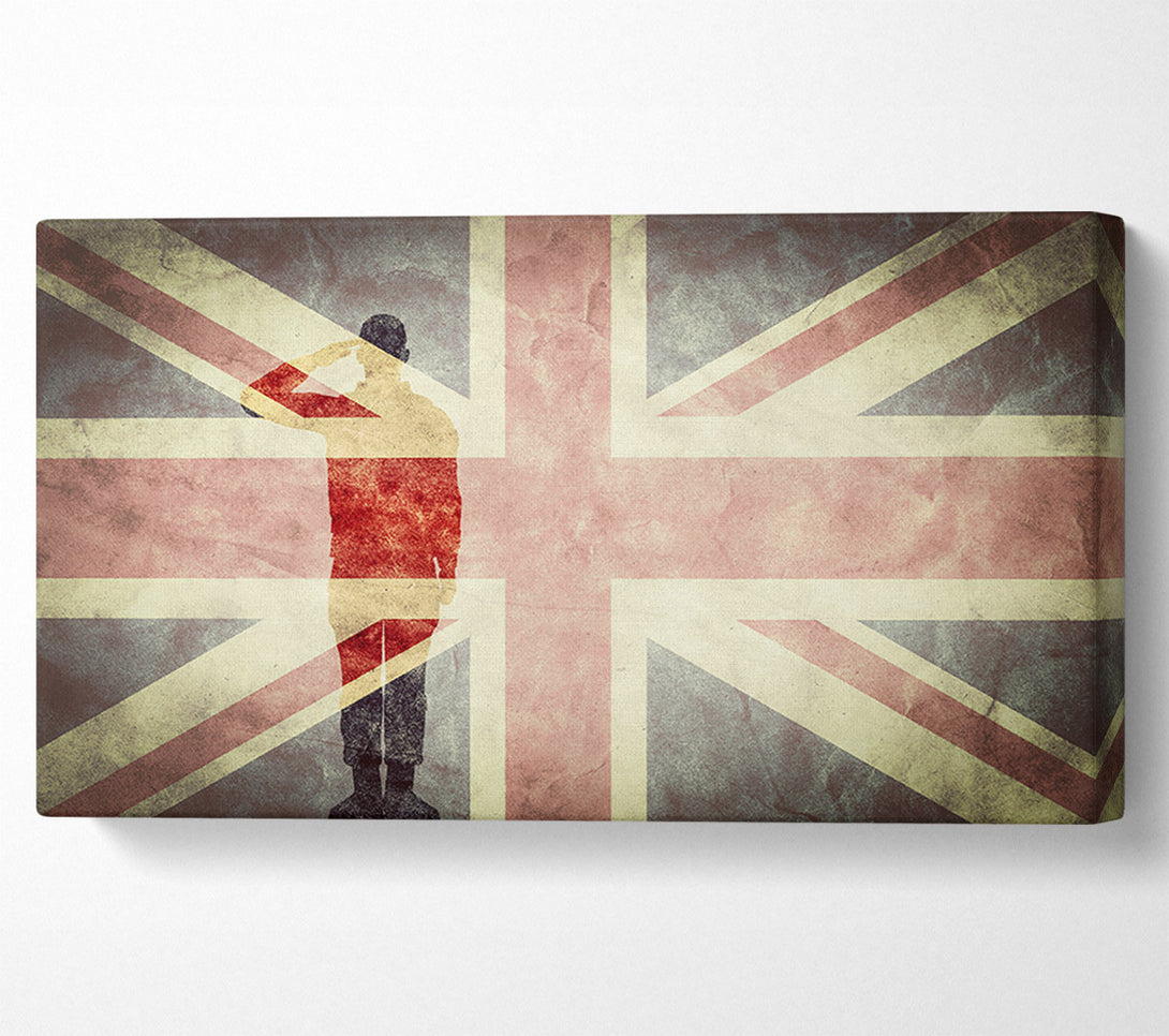  A Canvas Print of Salute The Flag Canvas Art