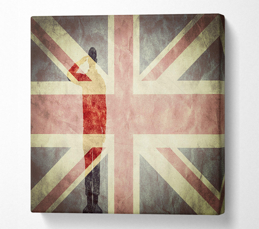  A Canvas Print of Salute The Flag Canvas Art