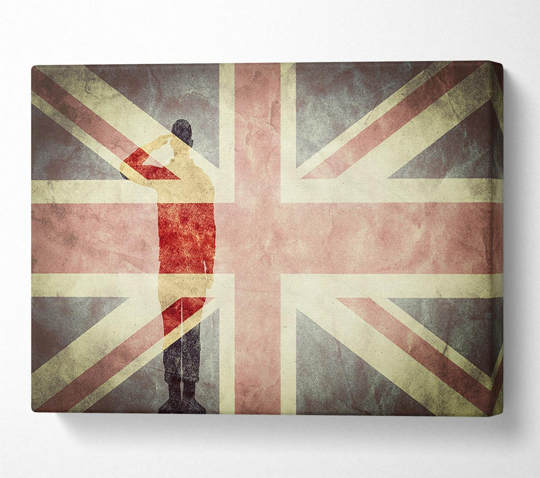  A Canvas Print of Salute The Flag Canvas Art