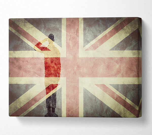  A Canvas Print of Salute The Flag Canvas Art