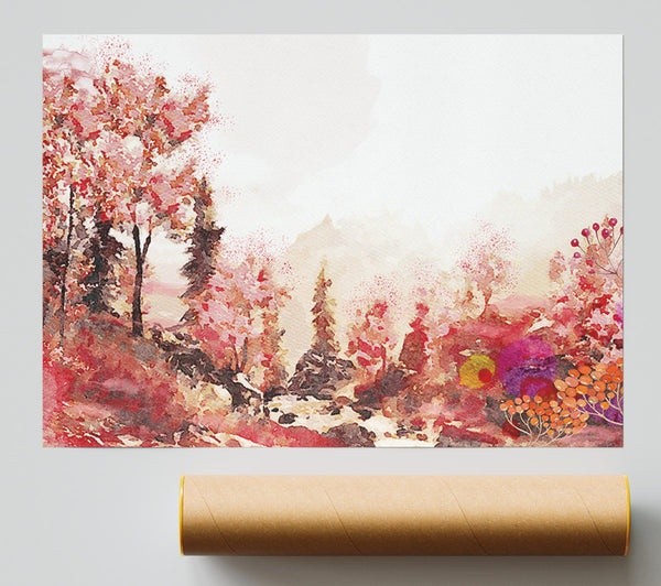 The Orange Forest Of Serenity Print