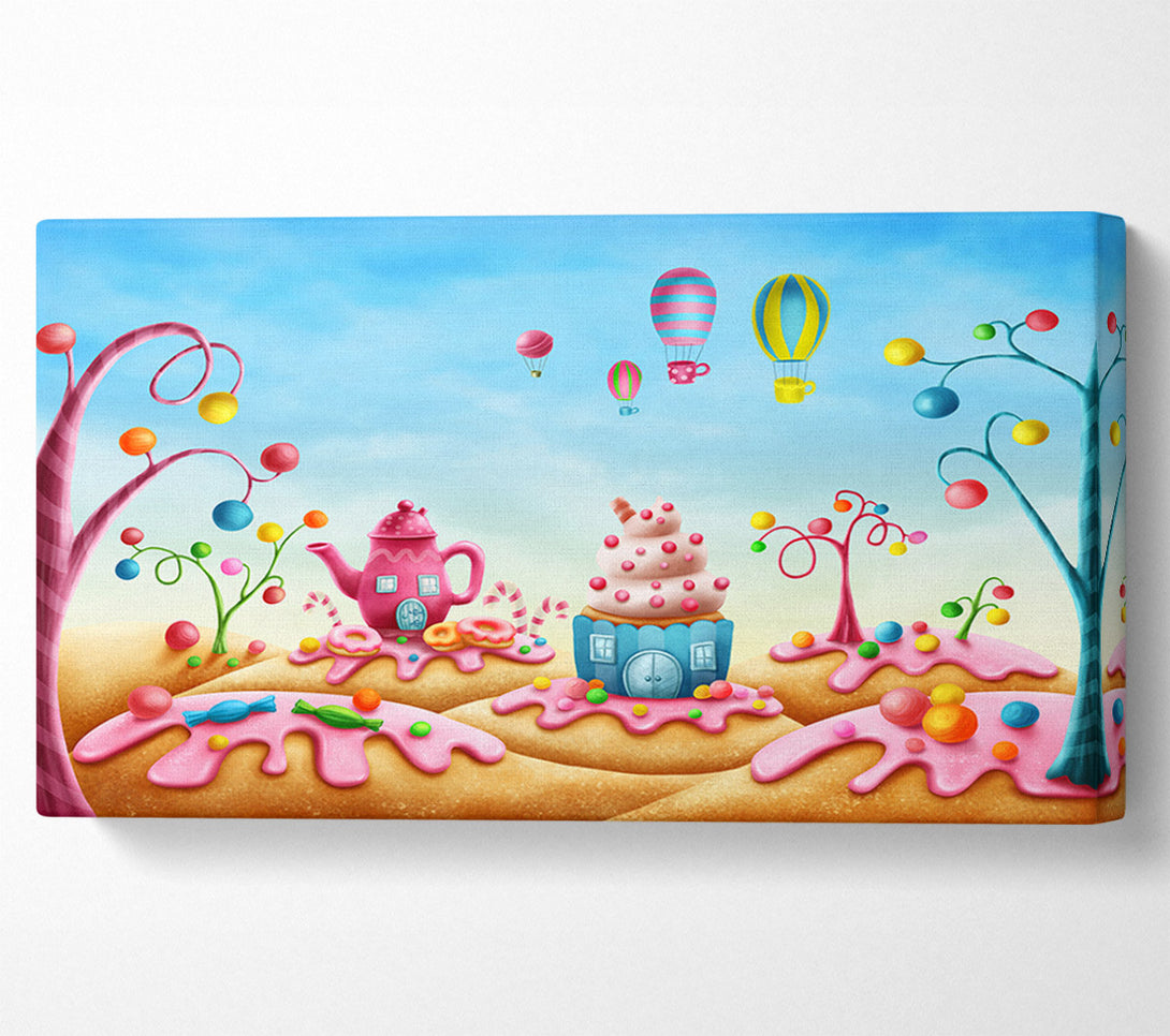 A Canvas Print of Cake Town Canvas Art