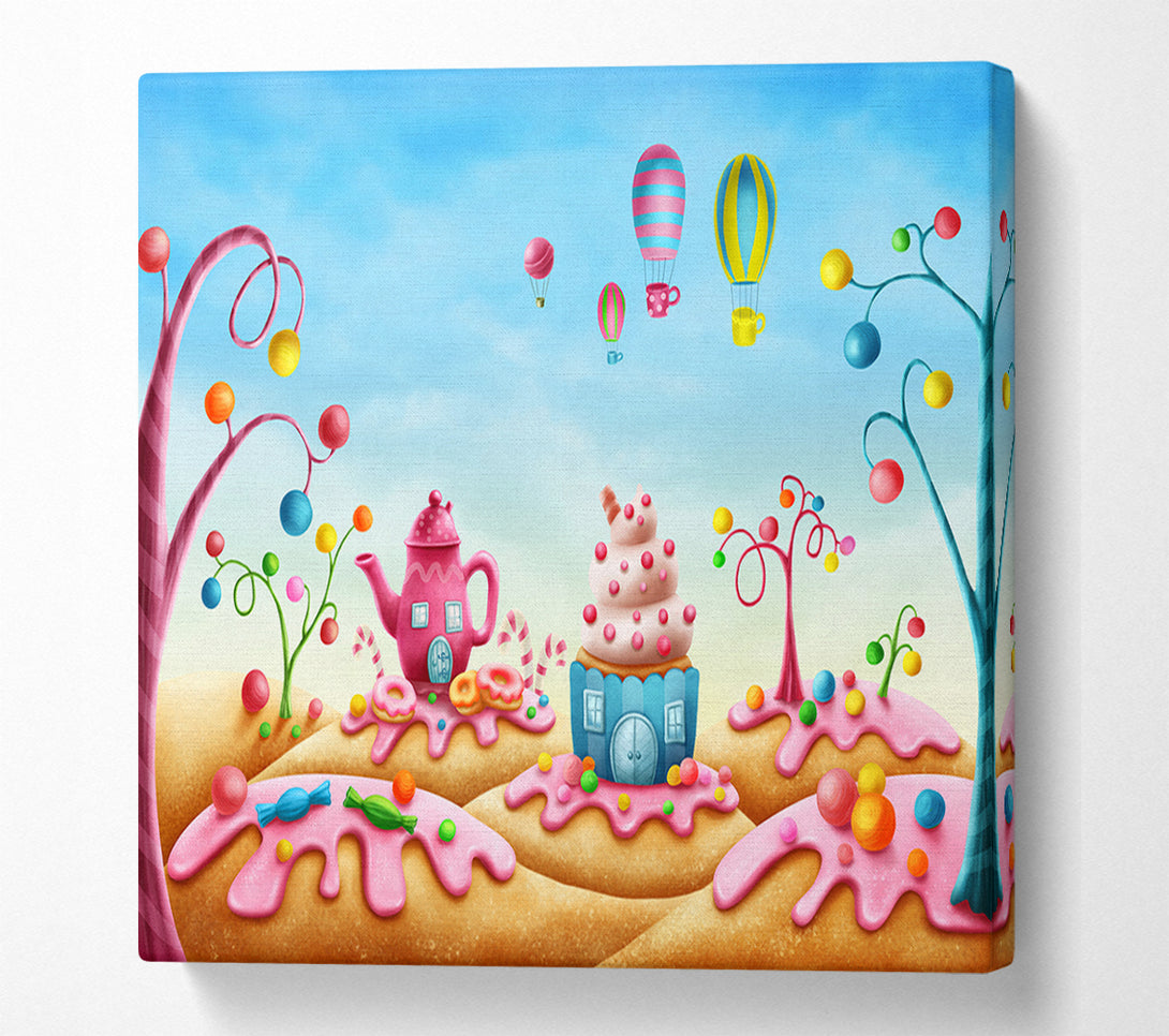  A Canvas Print of Cake Town Canvas Art