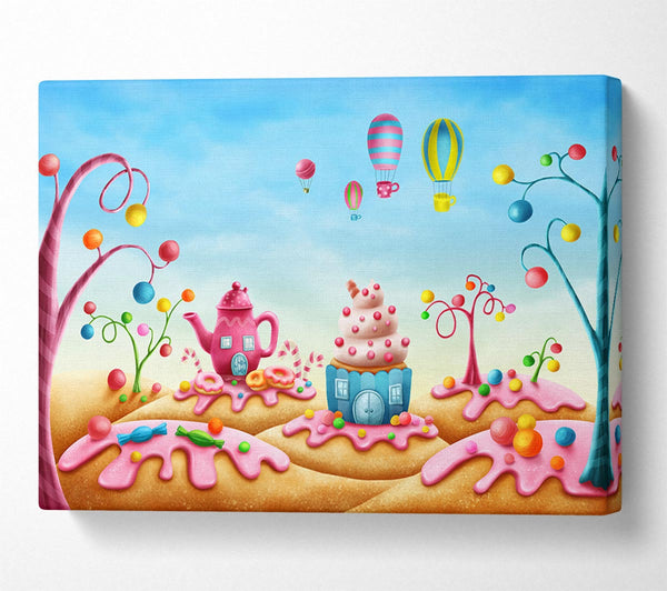 A Canvas Print of Cake Town Canvas Art