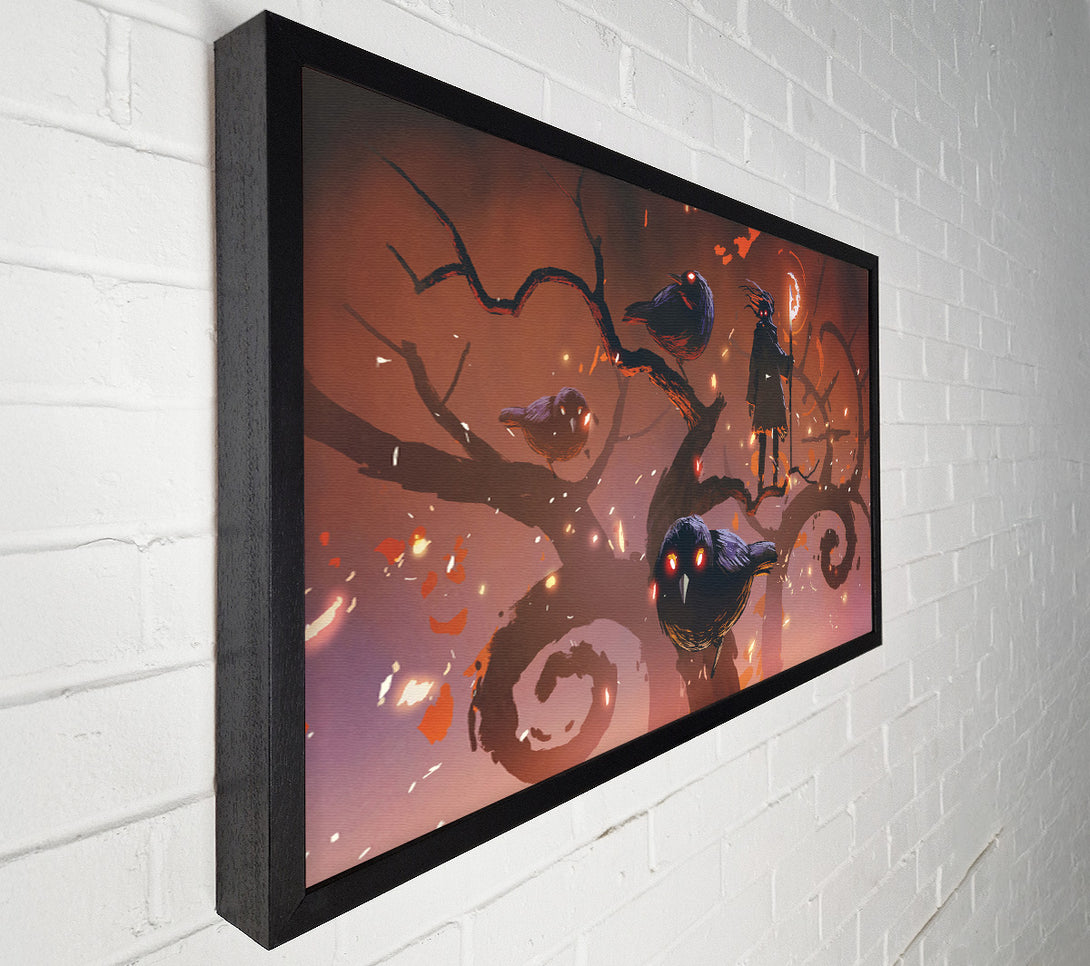  A Canvas Print of The Crow Branch Canvas Wall Art