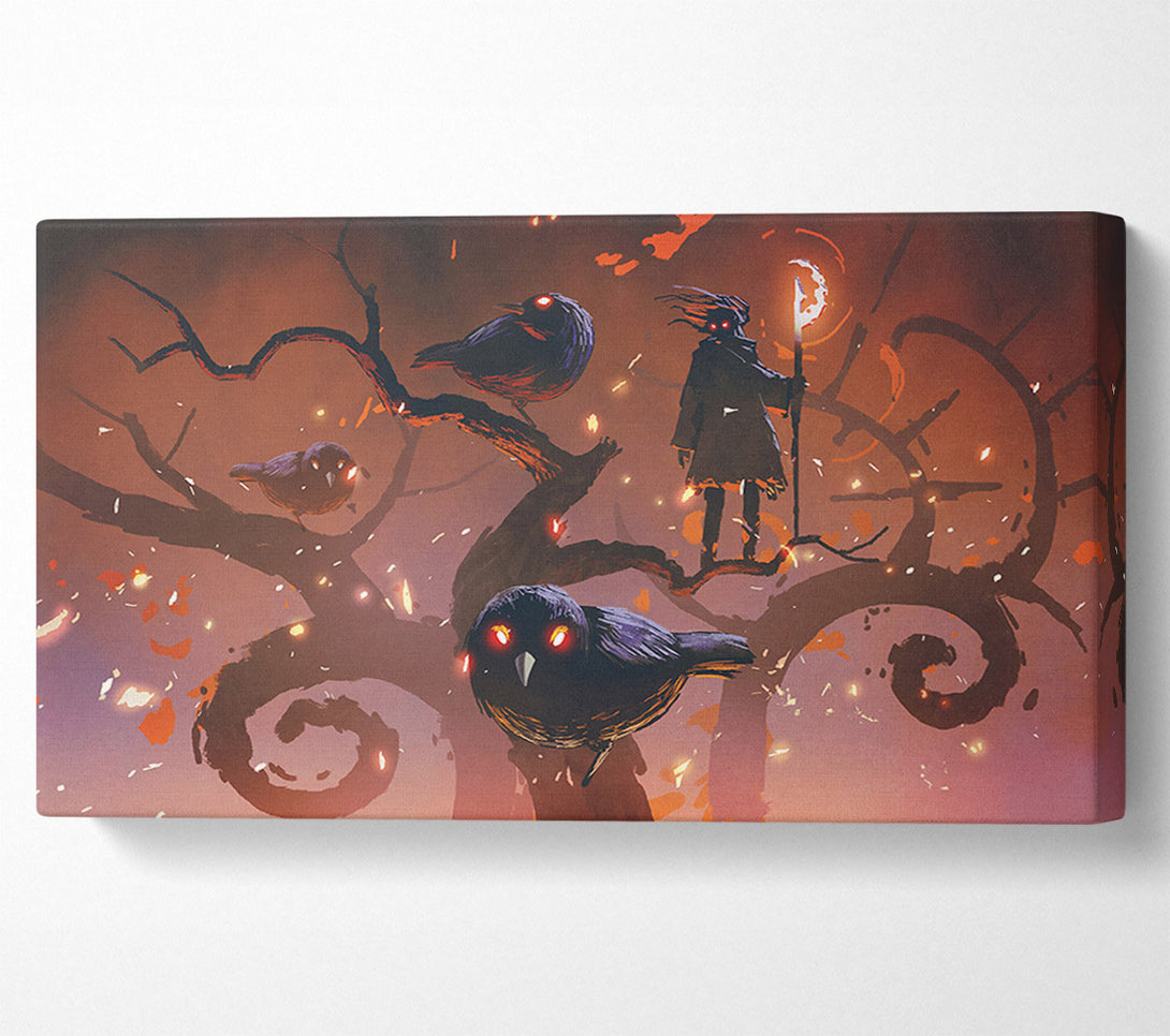  A Canvas Print of The Crow Branch Canvas Wall Art