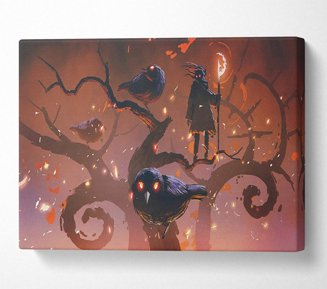  A Canvas Print of The Crow Branch Canvas Wall Art