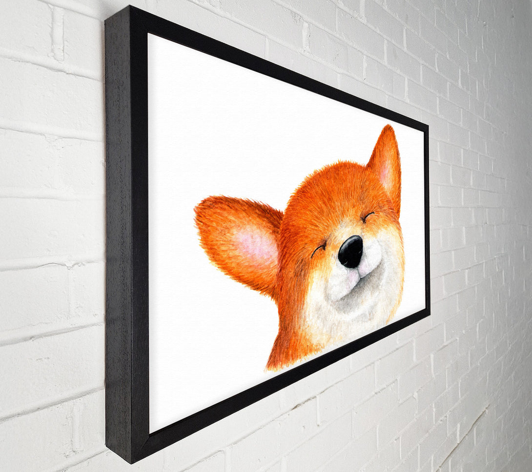  A Canvas Print of The Smiling Dog Canvas Print