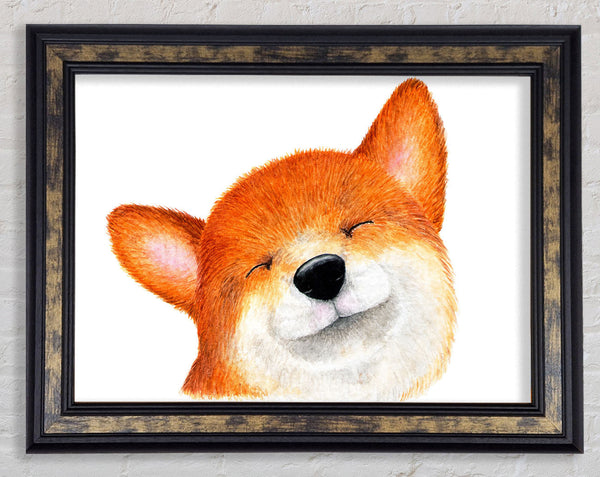 The Smiling Dog Framed Print