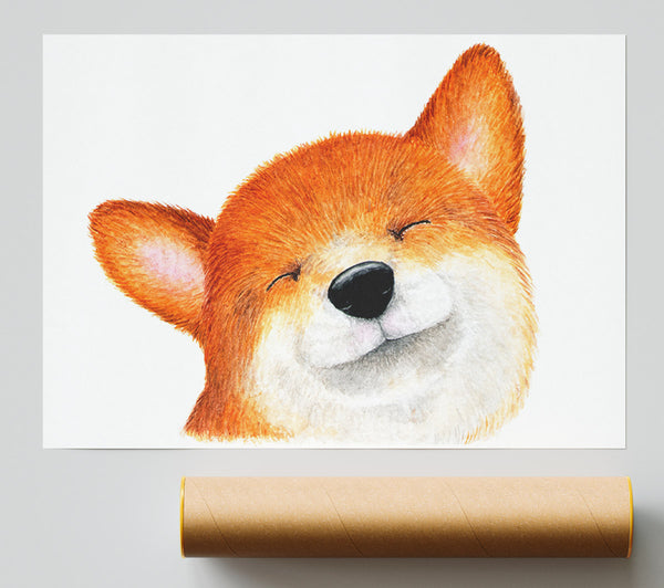 The Smiling Dog Giclee Print