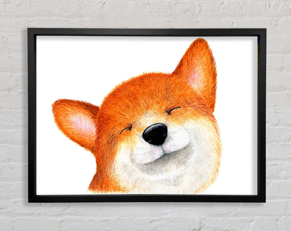 The Smiling Dog Framed Print