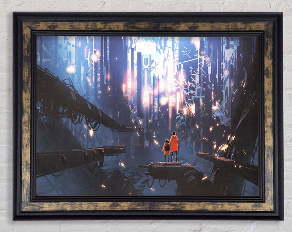 The Arrival Of The Future Framed Print