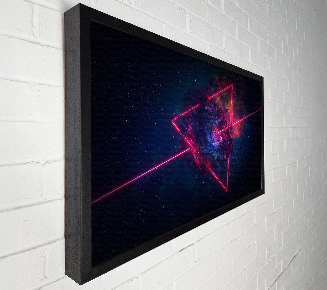  A Canvas Print of Triangle In Space Canvas Wall Art