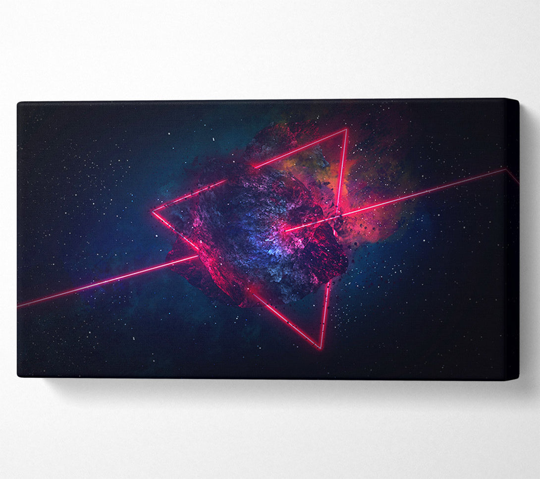  A Canvas Print of Triangle In Space Canvas Wall Art
