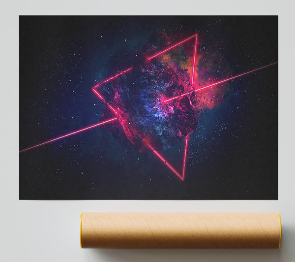 Triangle In Space Giclee Print