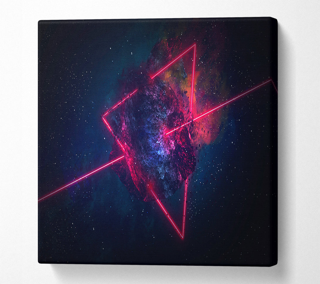  A Canvas Print of Triangle In Space Canvas Wall Art