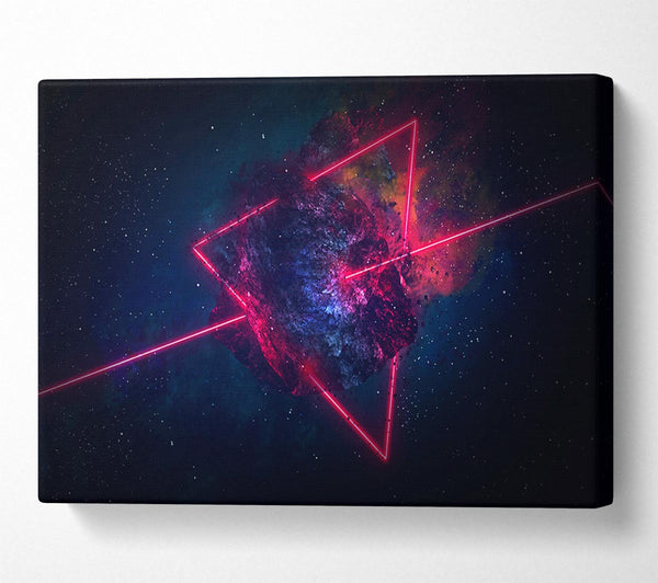  A Canvas Print of Triangle In Space Canvas Wall Art