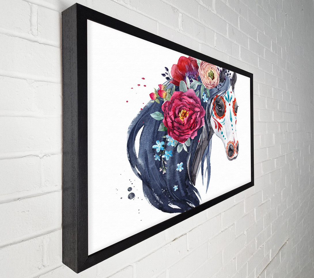  A Canvas Print of Day Of The Dead Horse Canvas Print