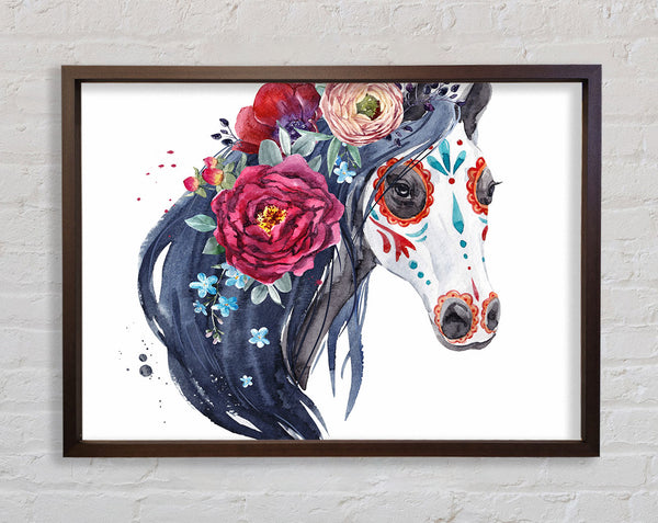 Day Of The Dead Horse Framed Print