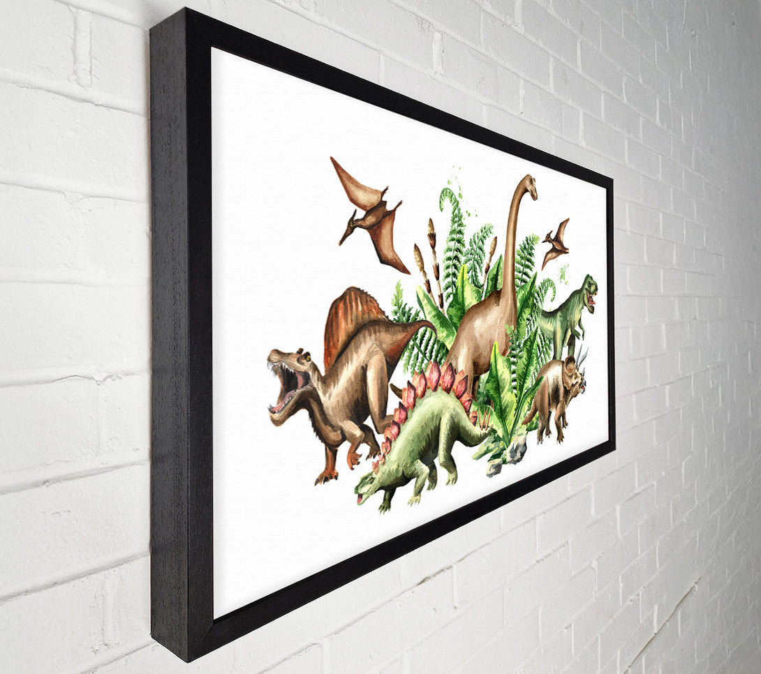 A Canvas Print of Dinosaur Crew Canvas Print