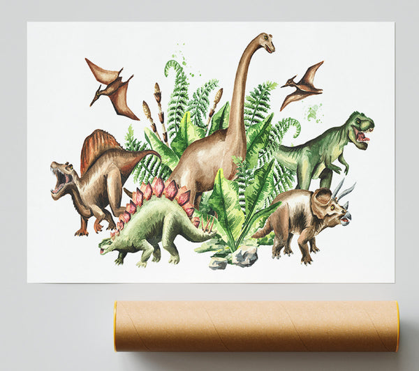 Dinosaur Crew Poster