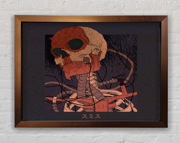 Japanese Skeleton Framed Print