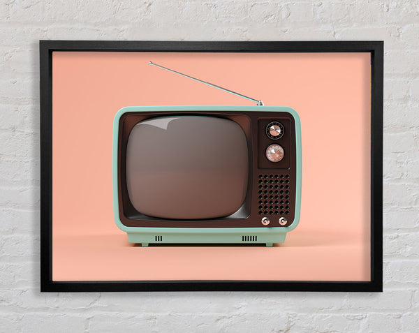 The Retro Tv Set Framed Print