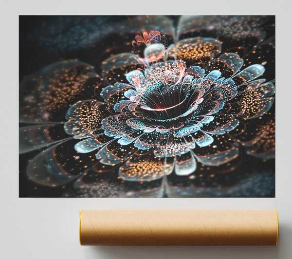 The Centre Of The Modern Flower Print