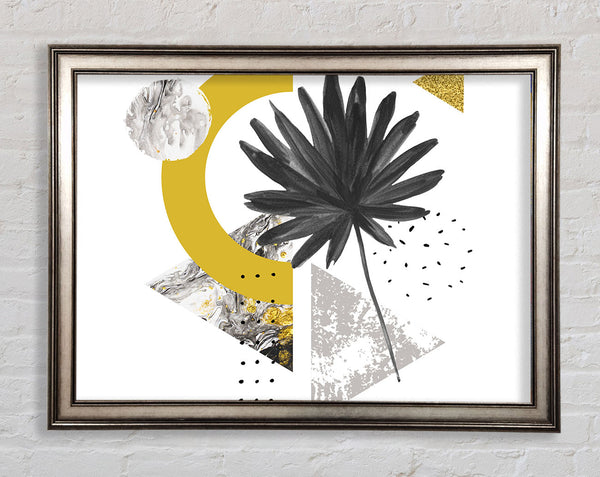 Mid Century Triangle Framed Print