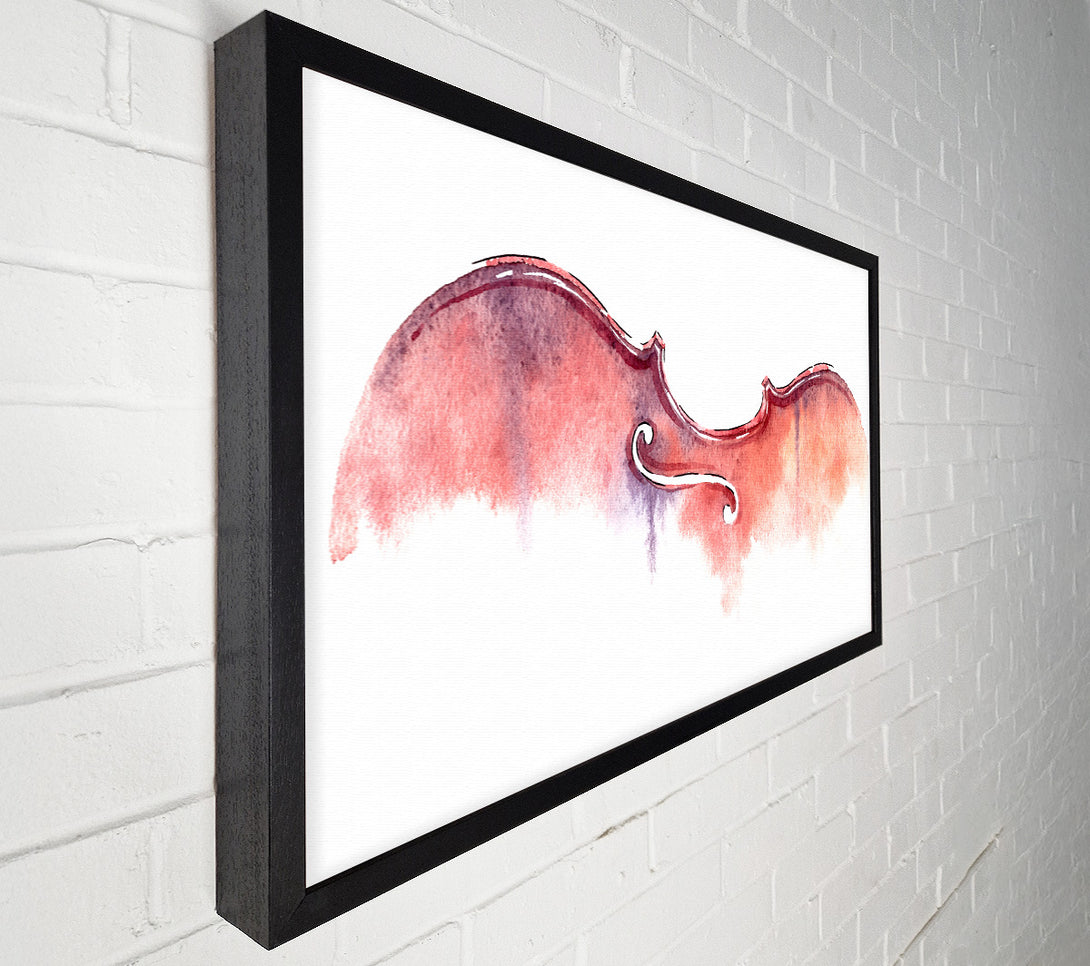  A Canvas Print of Violin Half Art Canvas Wall Art