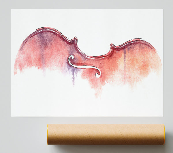 Violin Half Art Giclee Print
