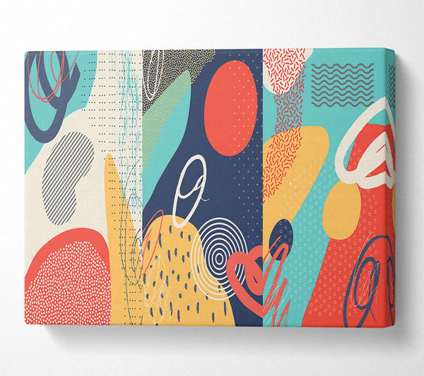  A Canvas Print of Modern Shapes Canvas Art