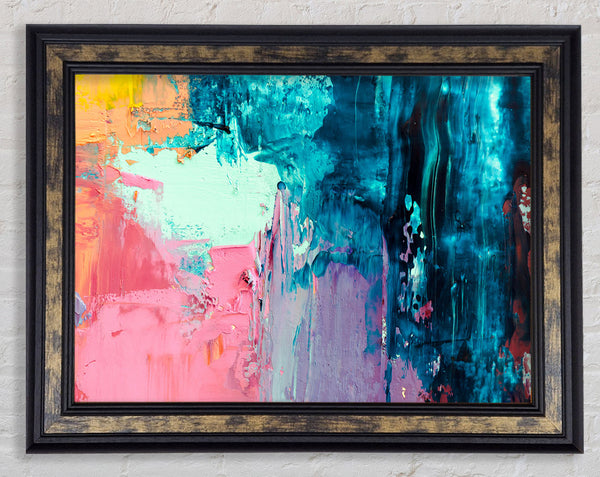 Texture Of Paint Media Framed Print